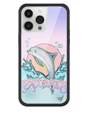 Wildflower Aquarius Iphone 14 Pro Max Cases Purple USA | NGXQ-59763