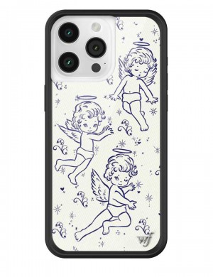 Wildflower Cherubs Iphone 14 Plus Cases Blue USA | CKRH-93876