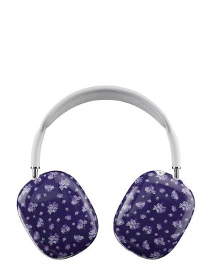 Wildflower Sugar Plum Floral Airpods Max Covers Purple USA | NIJC-82346