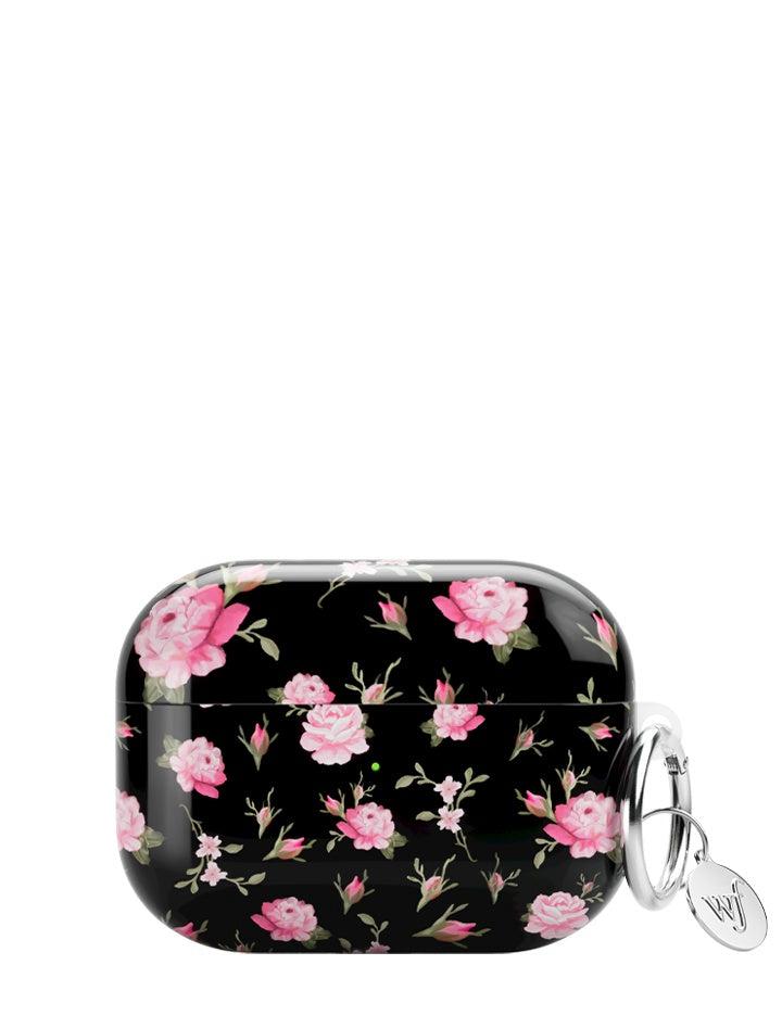 Wildflower Airpods Pro Case Airpods Pro Gen 22 Black and Pink Floral  USA |  GDOC-84213