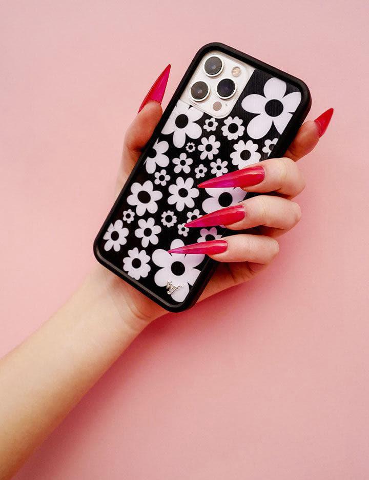 Wildflower Bloom Iphone 13 Mini Cases Black and White  USA |  ZQRL-64231