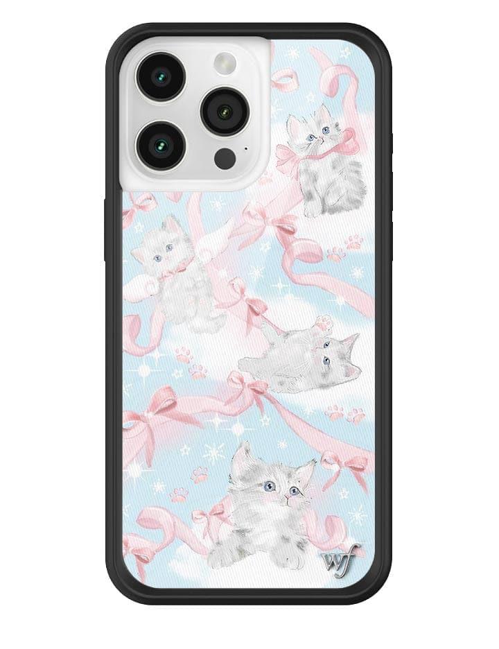 Wildflower Kitten Around Iphone 14 Plus Cases Blue  USA |  IUMJ-35980