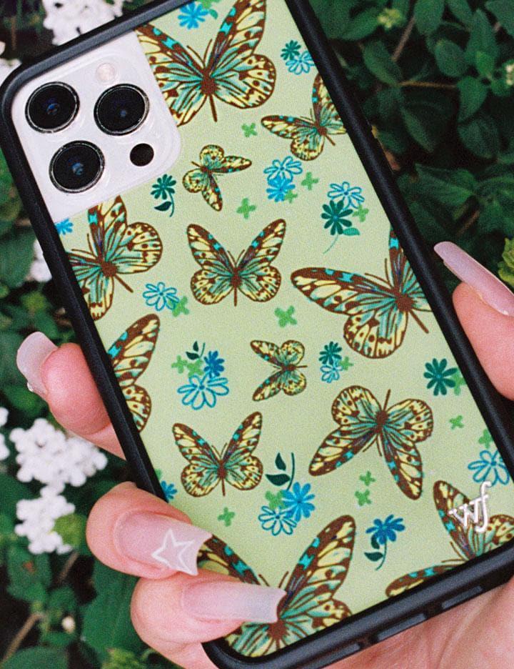 Wildflower Sage Butterfly Iphone 13 Mini Cases Green  USA |  RICB-93854